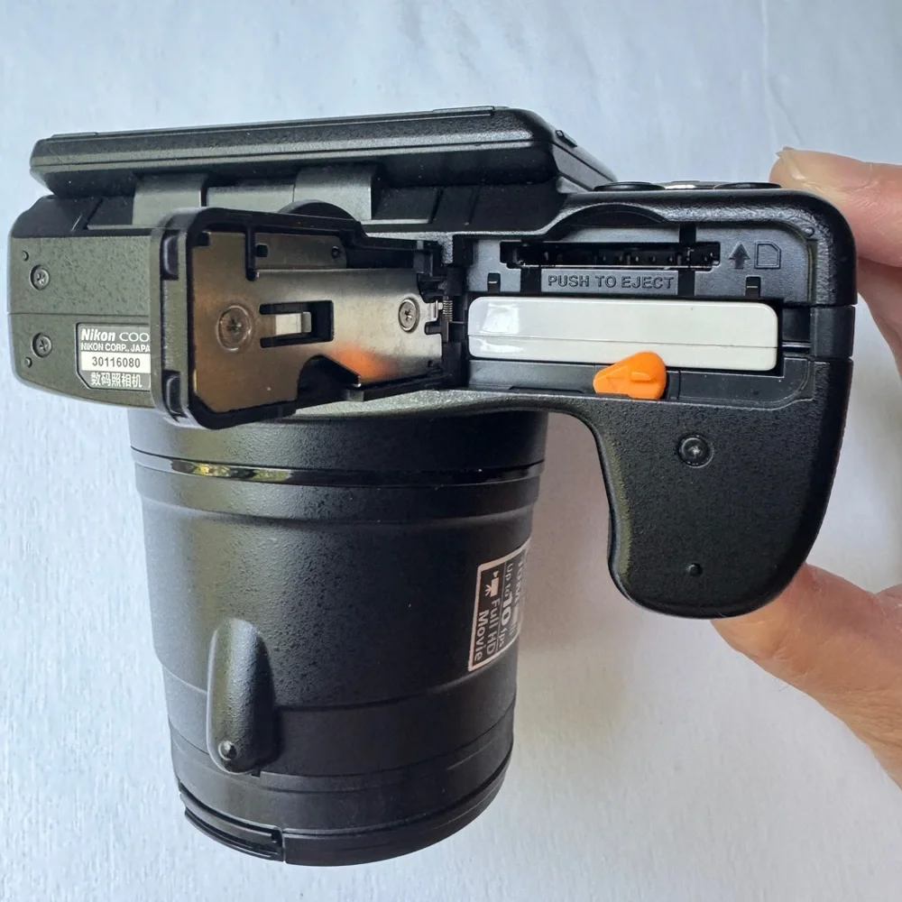 Nikon Black Digital Camera with LCD Screen and EVF
